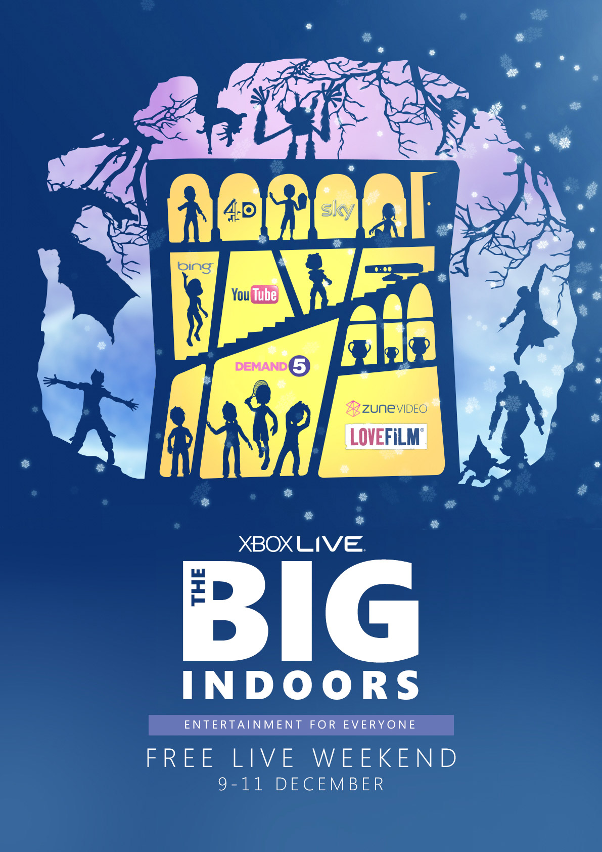 Campaign poster for Xbox's The Big Indoors